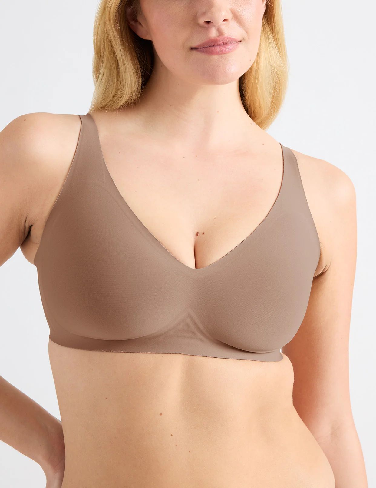 Coffee Knix Revolution V-Neck Bras | KJHRVS-197