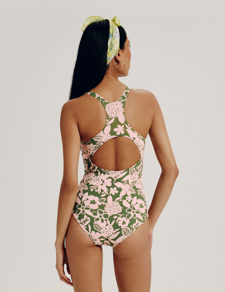 Flower Knix Teen Period Sport Swimsuit Swimsuits | HUOTWE-201