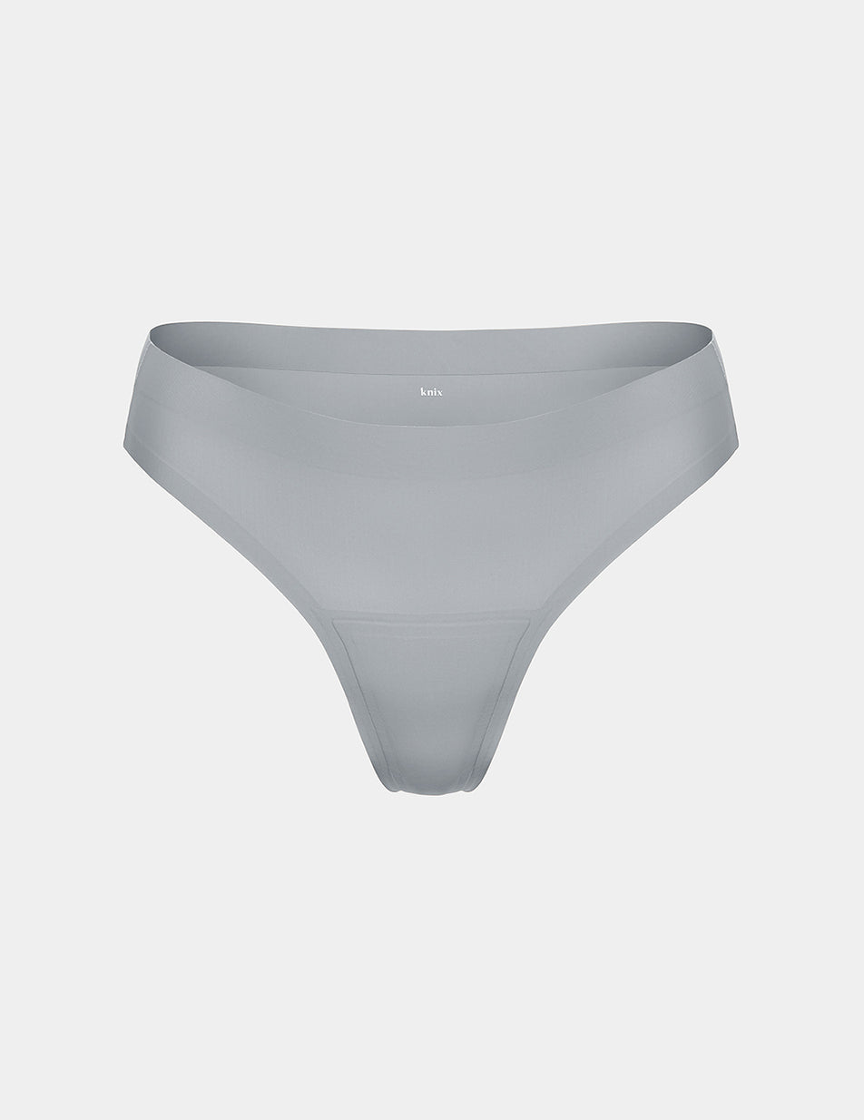 Grey Knix Leakproof No-Show Thong | SUJCTH-967