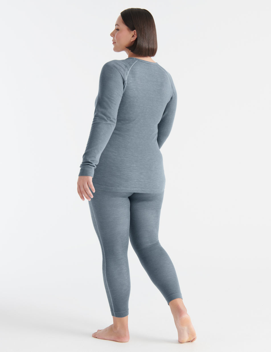 Grey Knix Merino SculptWool® Seamless Tops | FSQPWK-532