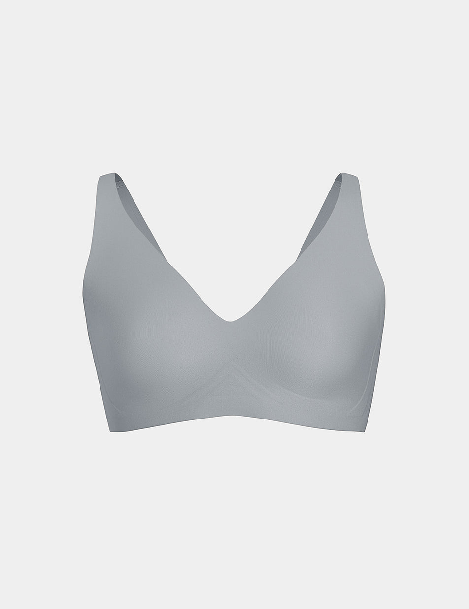 Grey Knix Revolution V-Neck Bras | JKHTFW-013