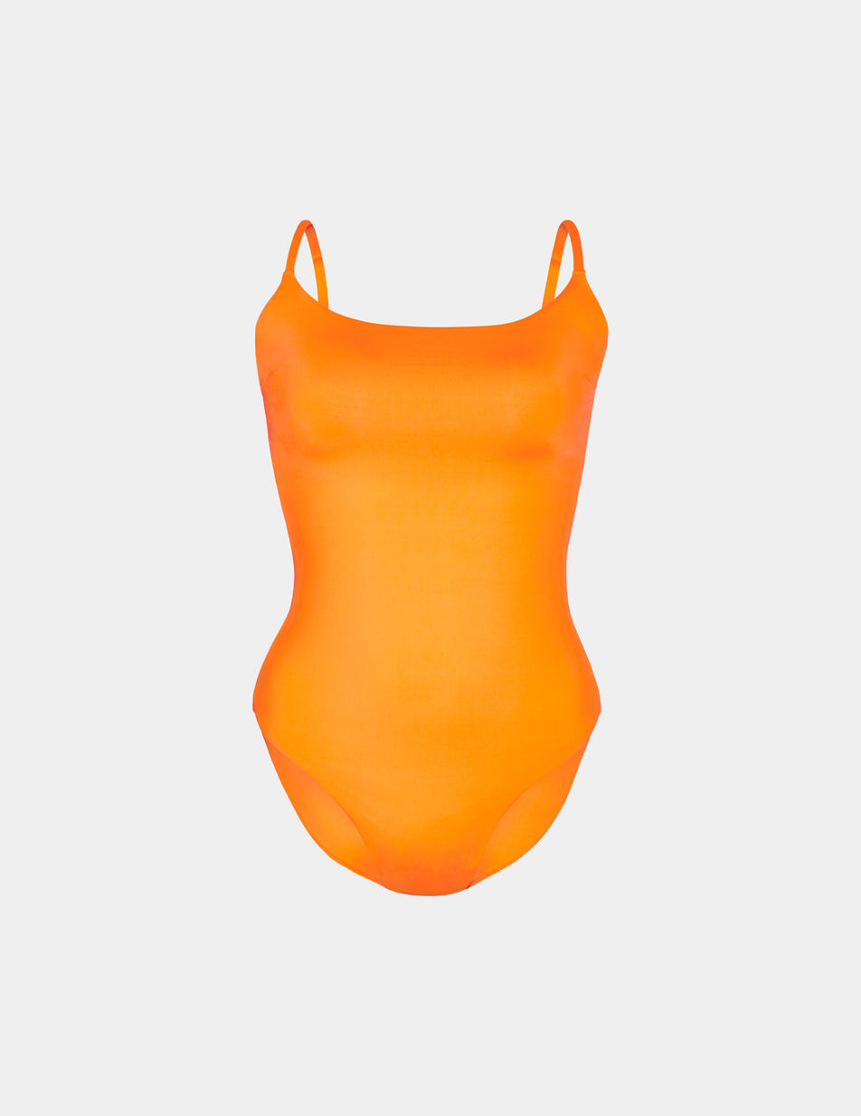 Orange Knix Classic One Piece Swimsuits | SGAKLU-065