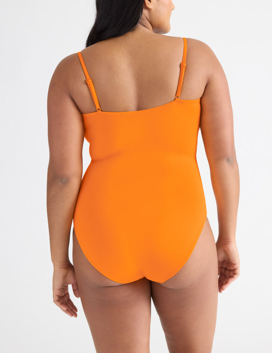 Orange Knix Classic One Piece Swimsuits | SGAKLU-065