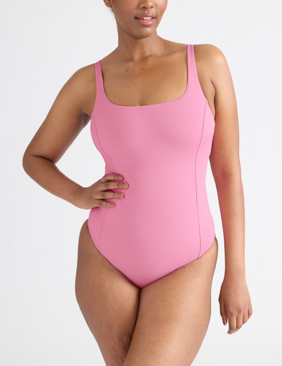 Pink Knix Cinch Shaper One Piece Swimsuits | CXSKEG-392