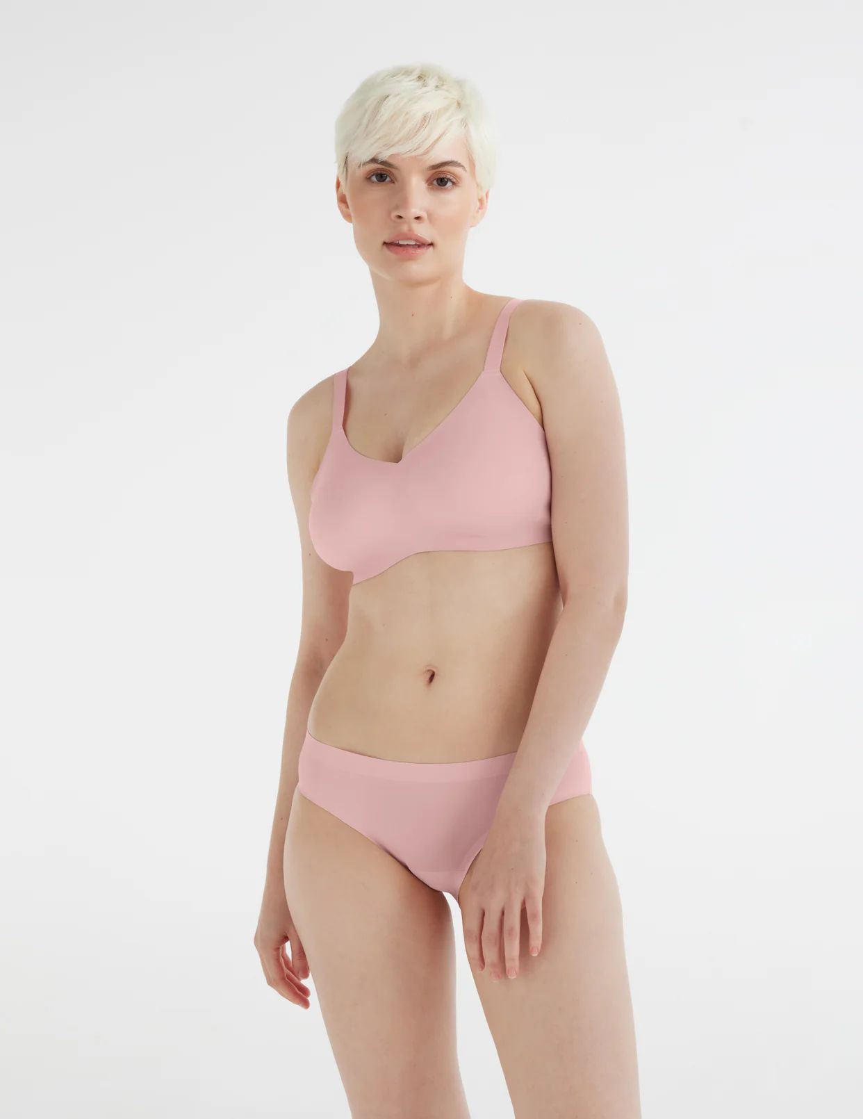 Pink Knix Essential No-Show Bikini Bottoms | LHAUZE-476