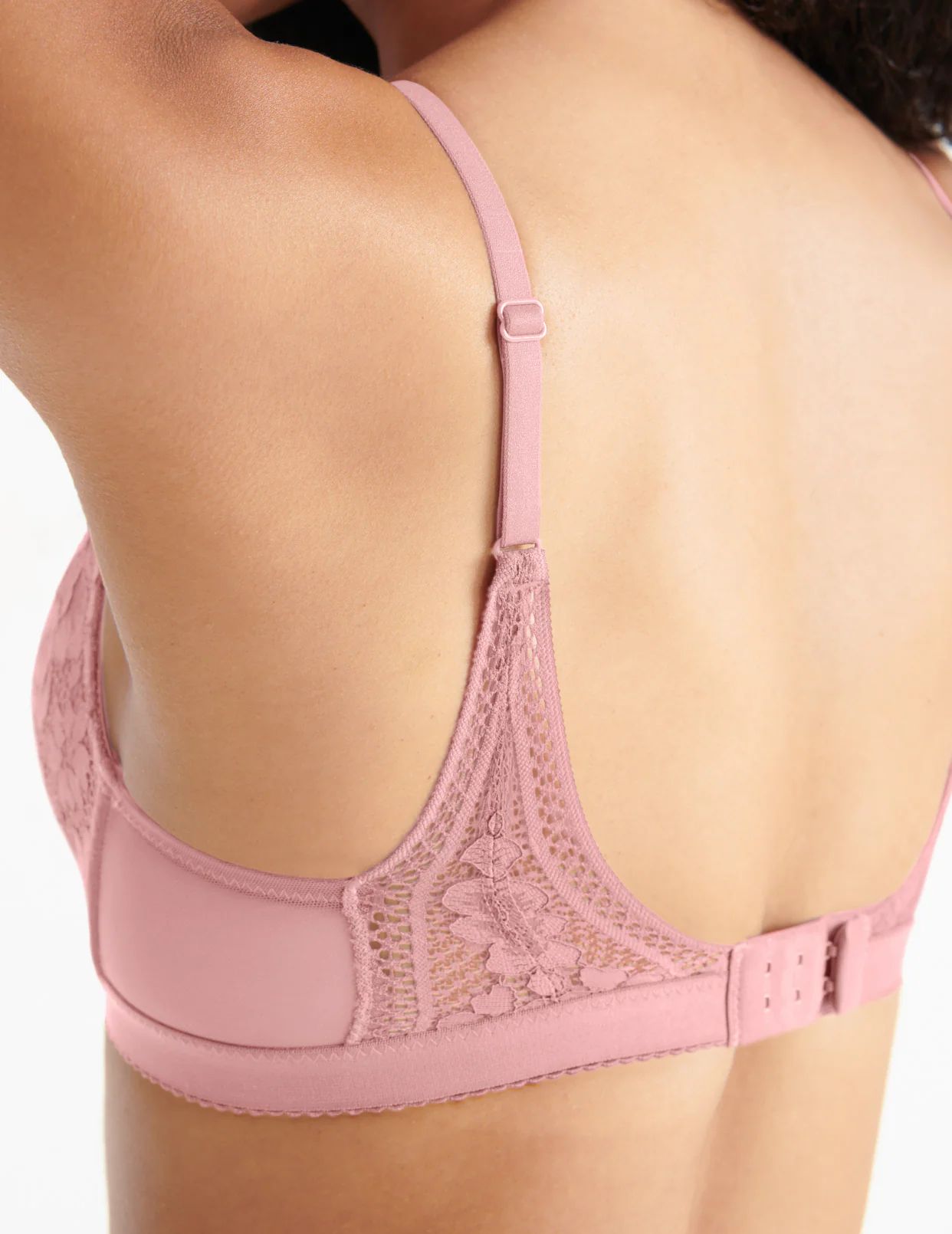 Pink Knix Lace Deep-V Bras | YGVRNZ-430