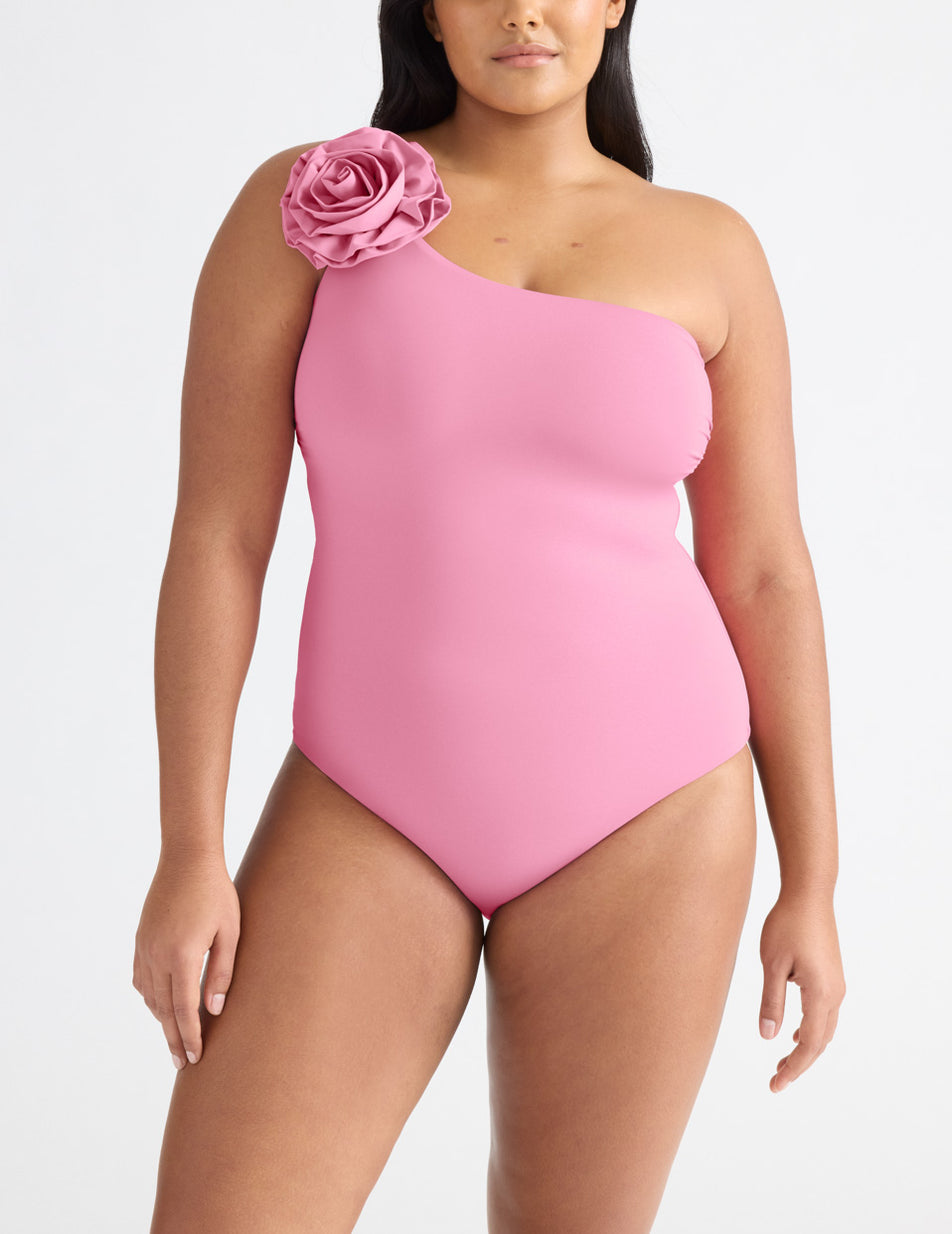 Pink Knix Rosette Swimsuits | PTZAKH-892