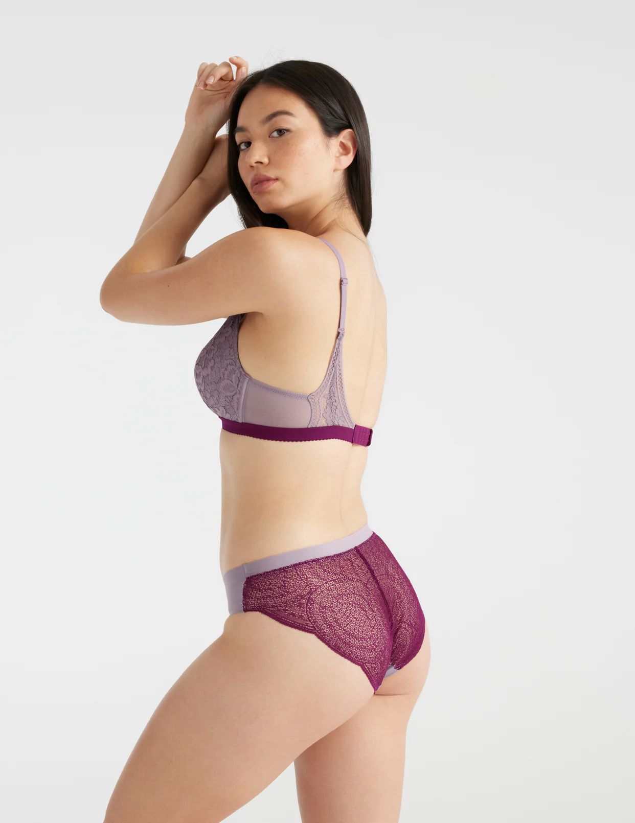 Purple Knix Essential Lace Bikini Bottoms | MQDFHB-275