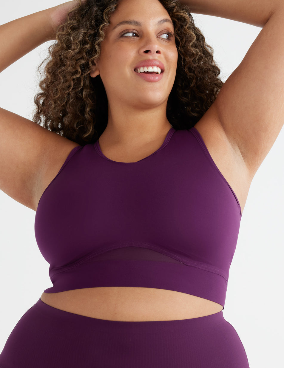 Purple Knix Momenta Racerback Sports Bras | AYNDHX-418