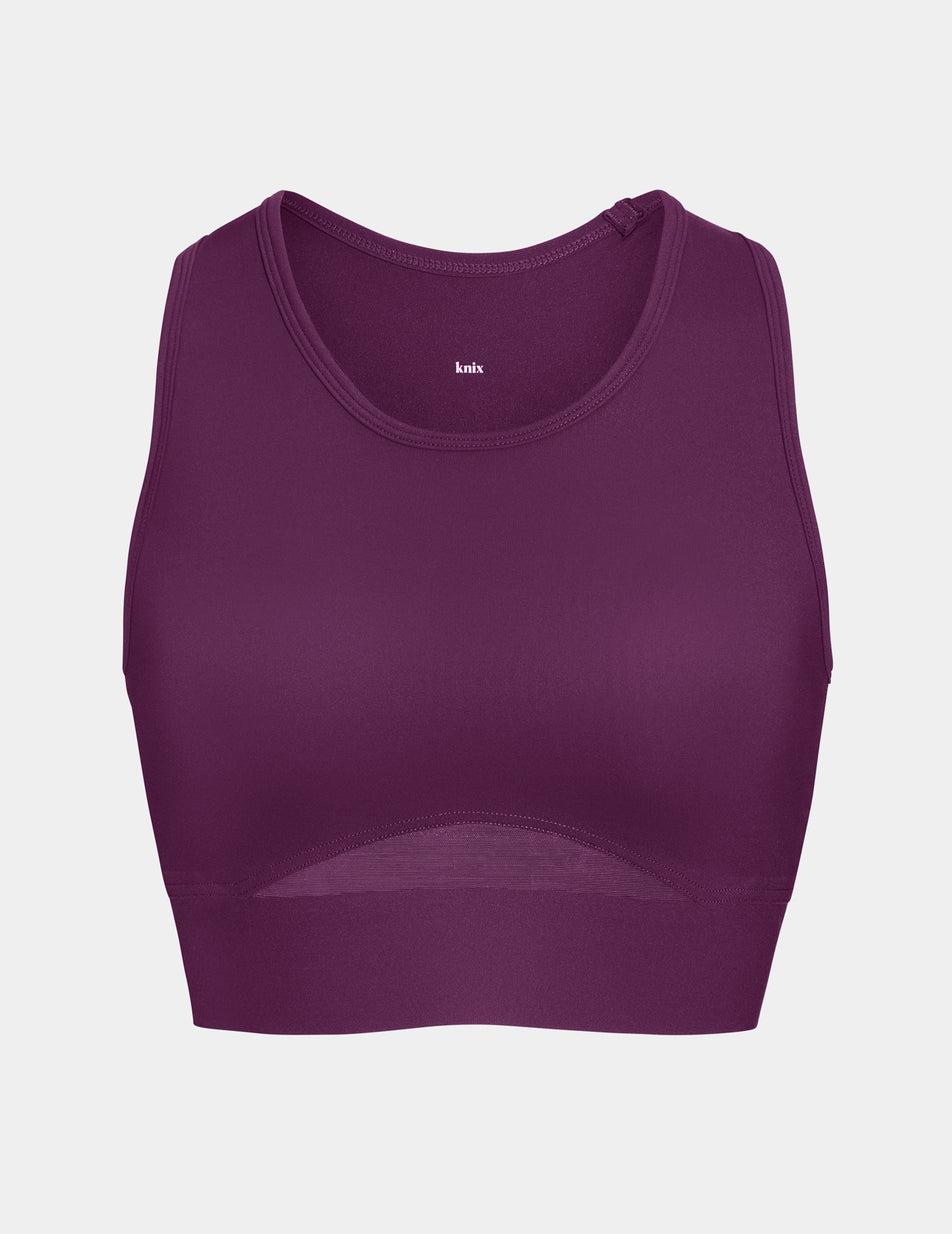 Purple Knix Momenta Racerback Sports Bras | AYNDHX-418