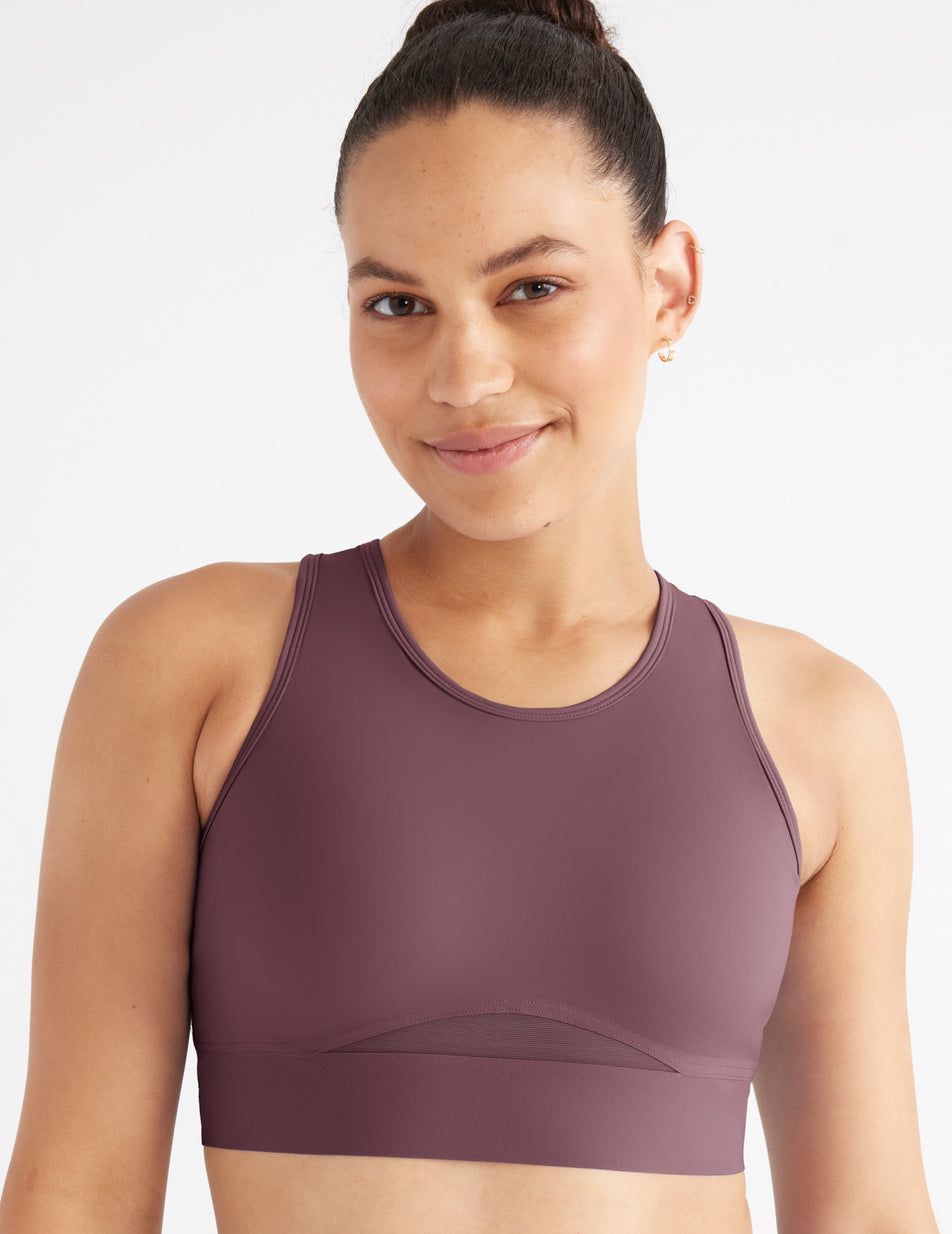 Purple Knix Momenta Racerback Sports Bras | TNEWRX-201