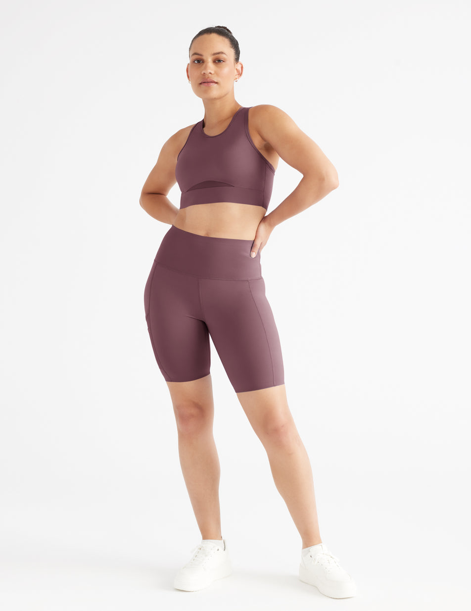 Purple Knix Momenta Racerback Sports Bras | TNEWRX-201