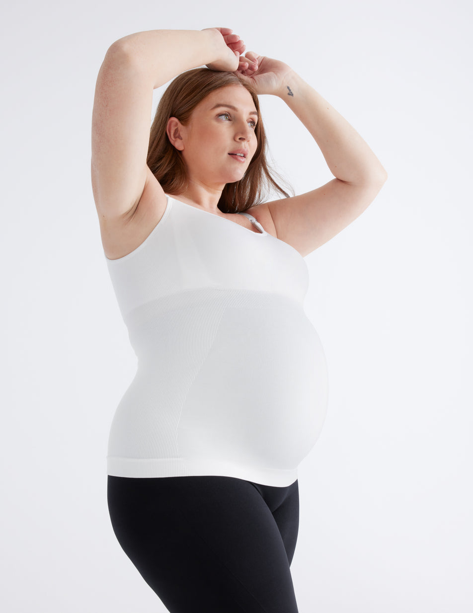 White Knix BlissFit™ Leakproof Nursing Tops | TKRMUY-037