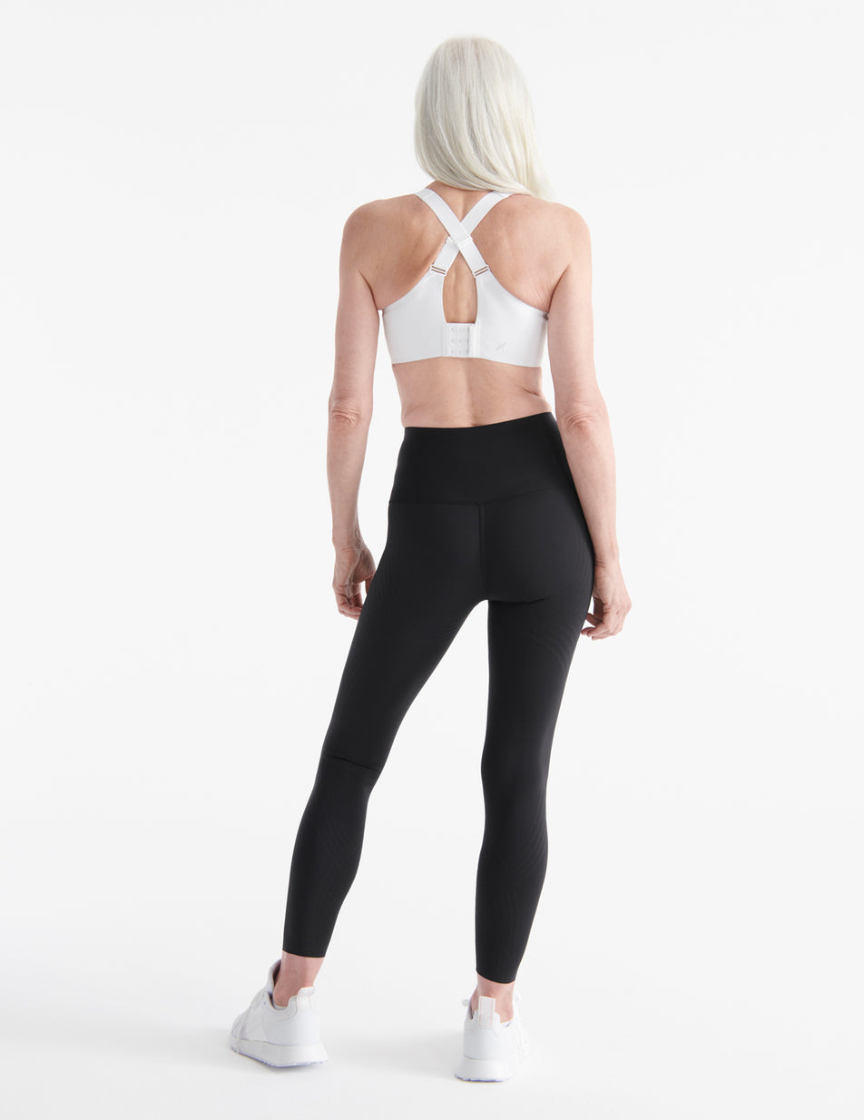 White Knix Catalyst Front Zip Sports Bras | CHAYVX-354