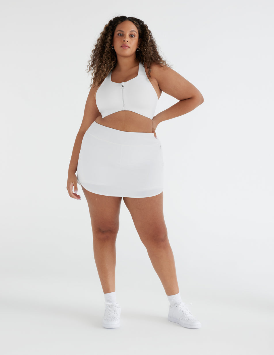 White Knix LeakStrong™ Leakproof Skort Skirts | MZTPDA-504