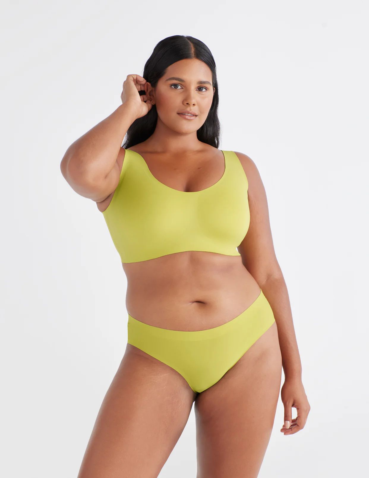 Yellow Knix Essential No-Show Bikini Bottoms | IPZYGR-098