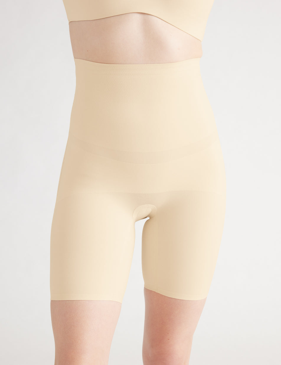 Yellow Knix High Rise Shaper Shorts | WFCSGX-418