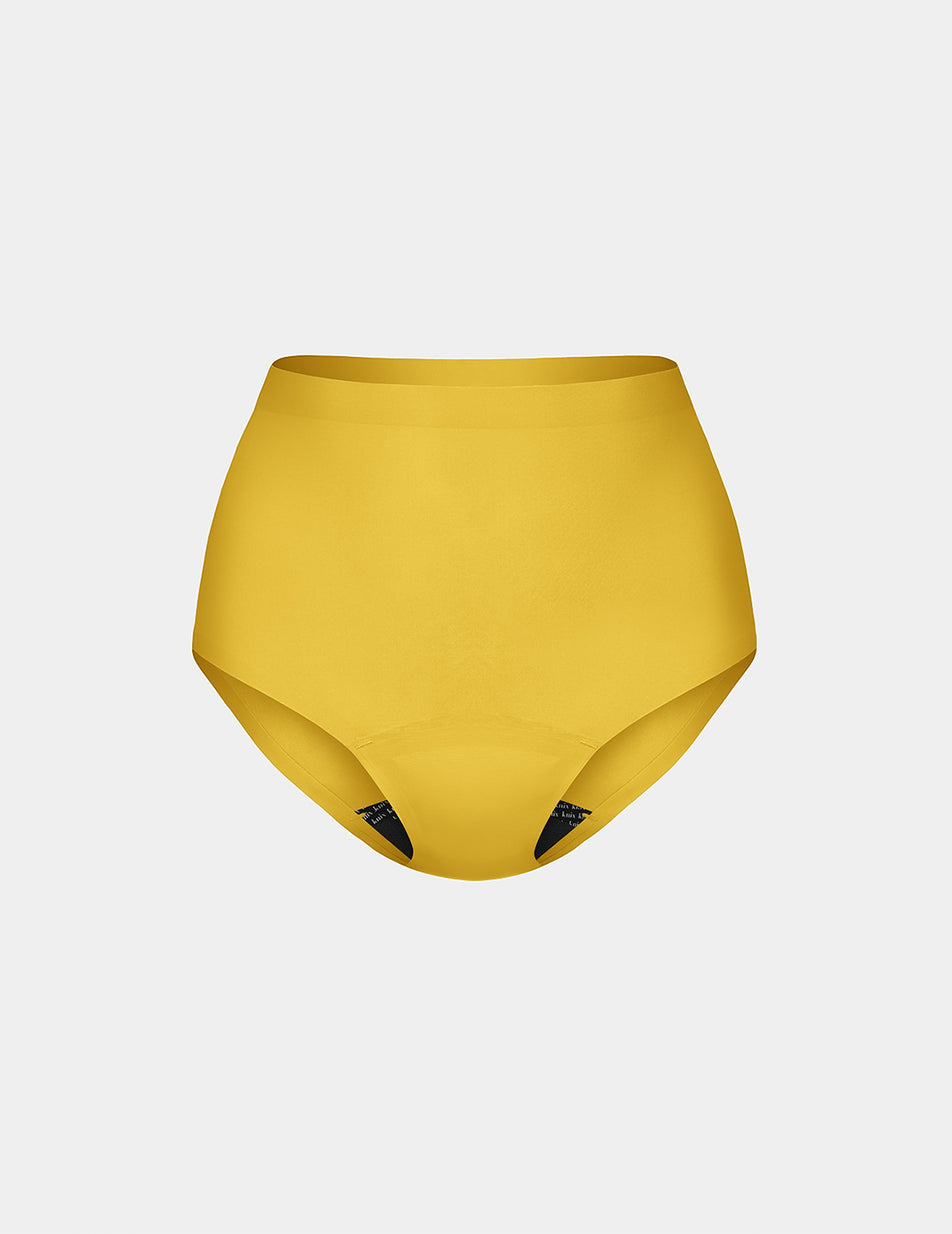 Yellow Knix Leakproof UltraThin No-Show High Rise Underwear | JPSWTY-054