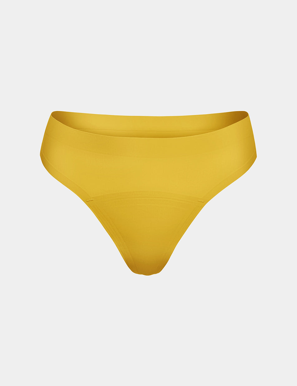 Yellow Knix Light Leakproof UltraThin No-Show Thong | WMQJNK-760