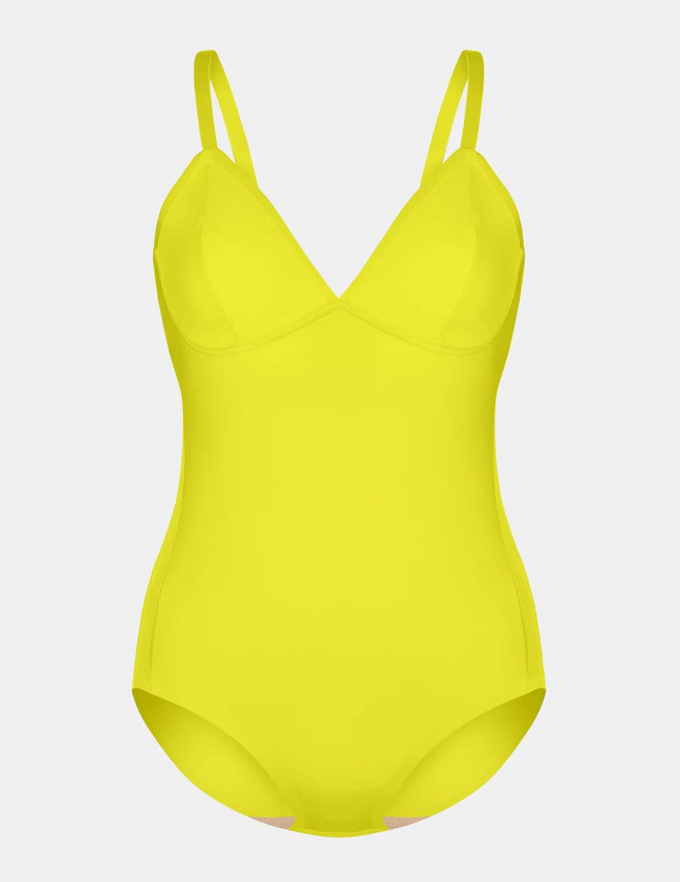 Yellow Knix Mesh Deep V Bodysuit | CUMLIS-809